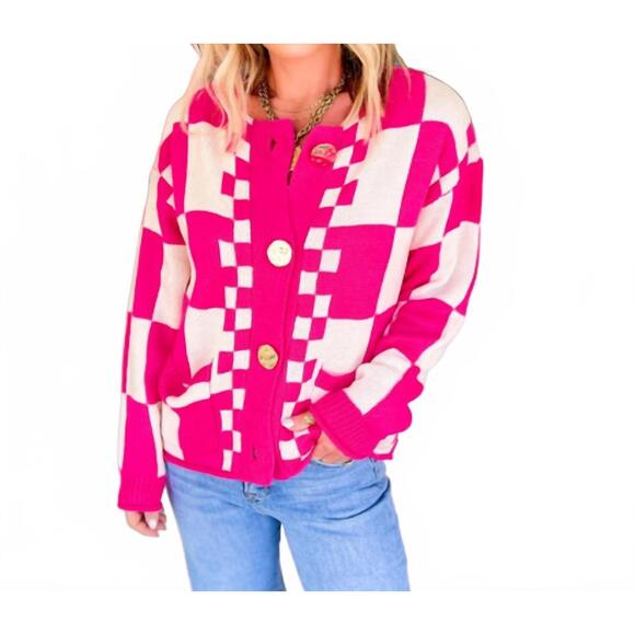 JODIFL Sweaters - NEW JODIFL the pop quiz cardigan in pink